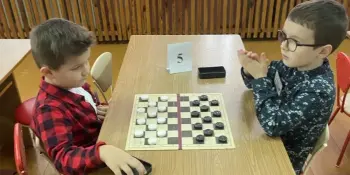 Участие в районном шахматно-шашечном турнире